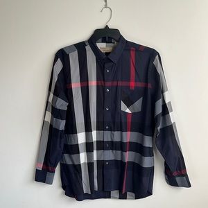 Burberry men’s button down shirt in XXL